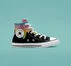 Chuck Taylor All Star Glitter Drip Black/Natural Ivory/Pink