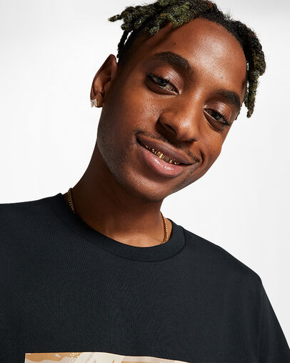 Star Chevron Camo T-Shirt Negro Converse, Detail View