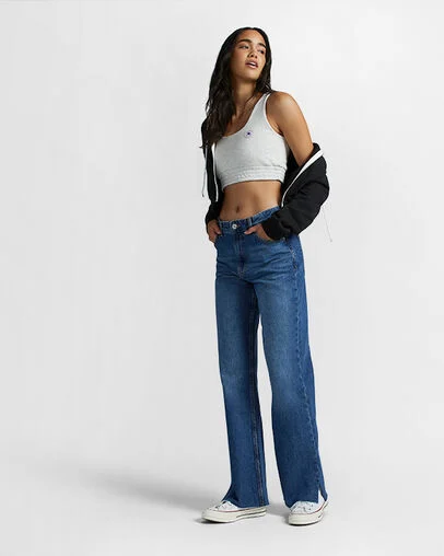 Retro Chuck Taylor Bra Top Lt Retro Grey Heather, Back View