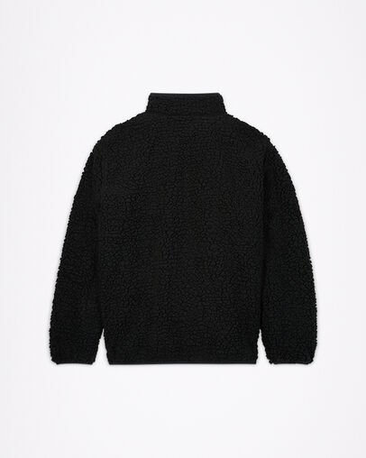 Sherpa-Pullover mit Halbrei&szlig;verschluss Converse Black, Back View