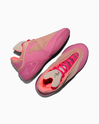 SHAI 001 Lace Up Berry, Angled View