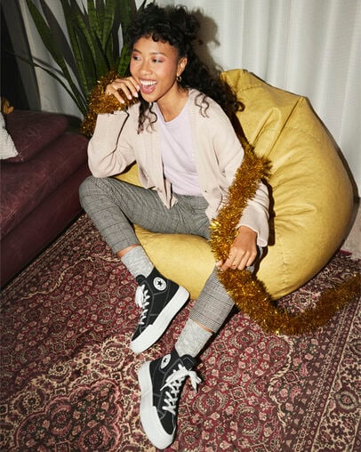 Chuck Taylor All Star Cruise Noir/&Eacute;cru/Noir, Detail Angle View