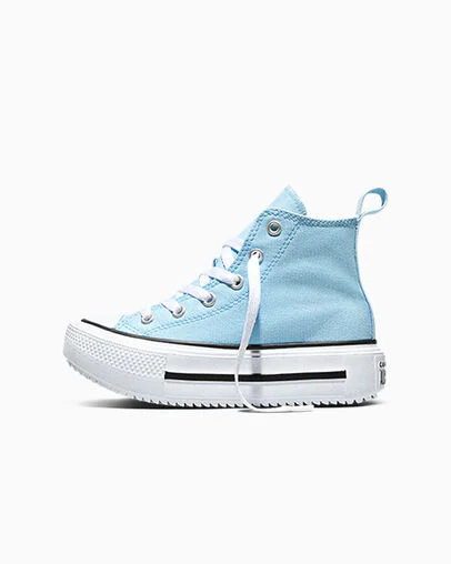 Chuck Taylor All Star Lift Double Stack Clear Skies/White/Black, Inner Side View