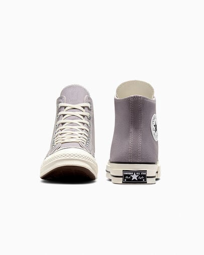 Chuck 70 Canvas Mauve Stone/Egret/Black, Heel View