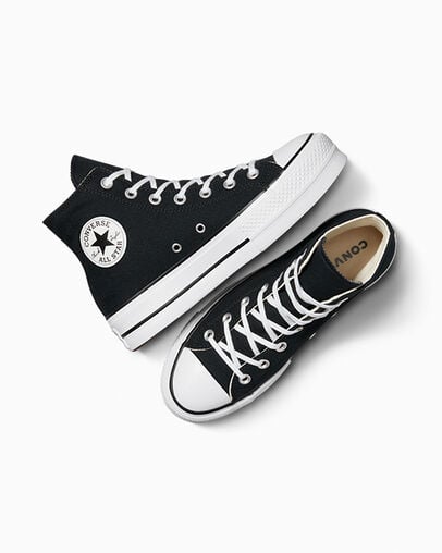 All Star Lift Converse Damen Plateau Star Lift Chucks Schwarz