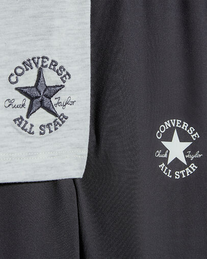 Boxy T-Shirt and Leggings Set Dark Matter, Full Body View