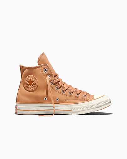 Chuck 70 Nubuck Leather Clay Court/Tawny Owl/Egret, Outer Side View