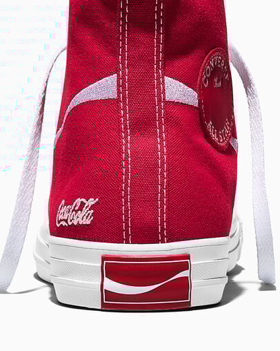 Converse x Coca-Cola Chuck Taylor All Star Racing Red/White/White, Detail Angle View