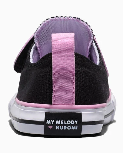 Converse x Hello Kitty&reg; and Friends One Strap My Melody&trade; & Kuromi&trade; Black/Pink/Brown, Detail Angle View