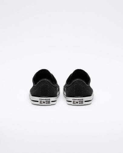 Chuck Taylor All Star Dainty Canvas Black/White/Black, Detail Angle View