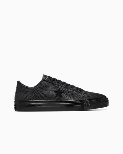 One Star Pro Jamie Platt Negro/Negro/Blanco, Outer Side View
