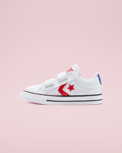 Star Player Easy-On Varsity Canvas White/University Red/Blue, Inner Side View