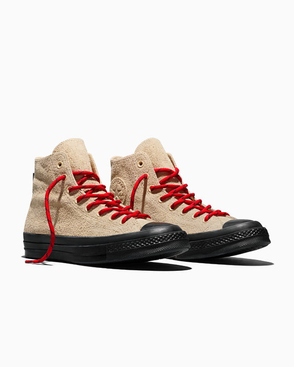 Chuck 70 GORE-TEX Hairy Suede Blonde Espresso/Red/Black