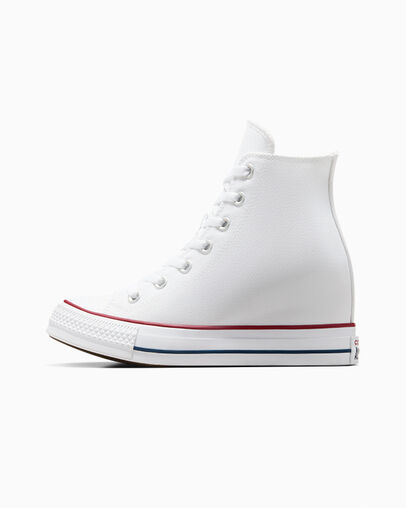 Chuck Taylor All Star Wedge Platform White/Red/Navy, Inner Side View