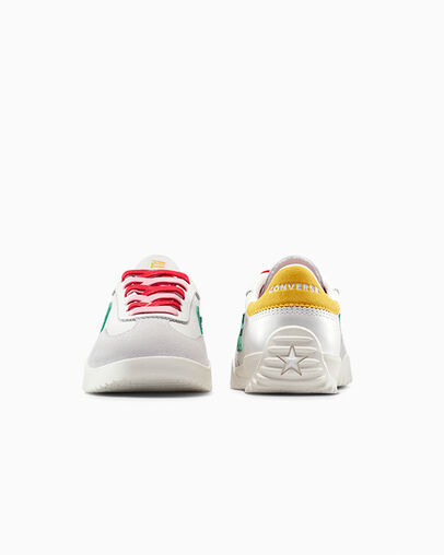 Run Star Trainer Color Pop Vintage White/Green/Yellow/Red, Heel View