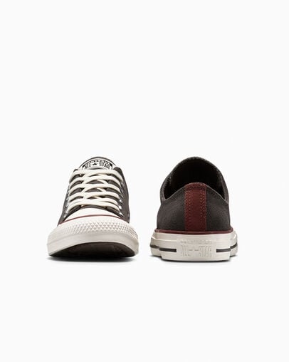 Chuck Taylor All Star Contrast Suede Mudguard/Rottin Apple/Black, Heel View