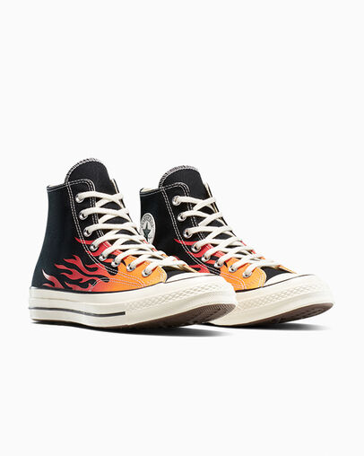 Chuck 70 Fire Black/Red/Yellow, Top and Side View