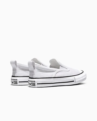 Chuck Taylor All Star Malden Street Slip On White/Black/White, Heel View