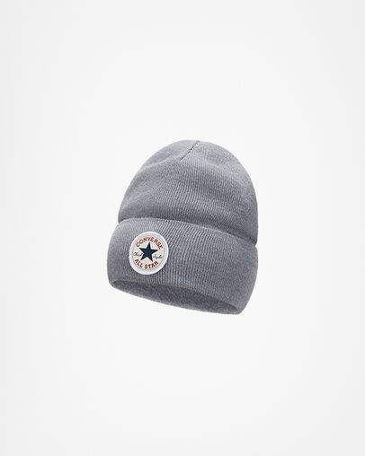 Chuck Taylor All Star Patch Beanie Vintage Grey Heather, Front View