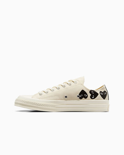 Converse x Comme des Gar&ccedil;ons PLAY Chuck 70 Multi Heart Milk/Schwarz/Egret, Inner Side View