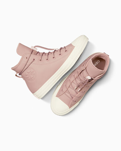 Chuck Taylor All Star Weatherized Leather Bite The Dust/Blush Hush/Egret, Angled View
