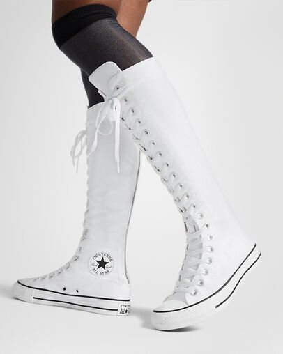 Chuck Taylor All Star XXHi White/Natural Ivory/Black, On Foot Shot 2