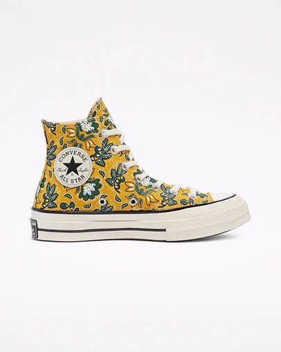 Chuck 70 Paisley Print Gold Dart/Egret/Fire, Outer Side View