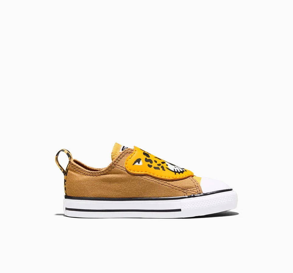 Chuck Taylor All Star One Strap Leopards Easy-On Honey Stick Brown/Gold Palm/White