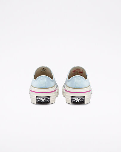 Chuck 70 Colorblock Chambray Blue, Heel View