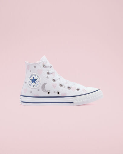Chuck Taylor All Star My Wish White/Pink/Silver, Outer Side View