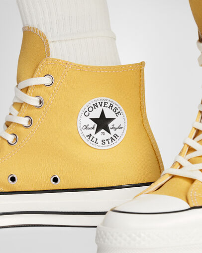 Chuck 70 Canvas Bananas/Egret/Black, Reflective View