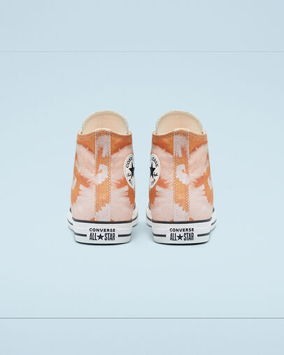 Chuck Taylor All Star Summer Wave Amber Ochre/Vintage White, Heel View