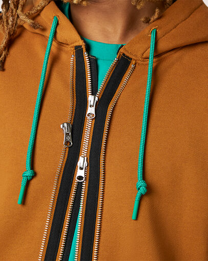 Utility Fleece Full-Zip Hoodie Dark Soba Multi