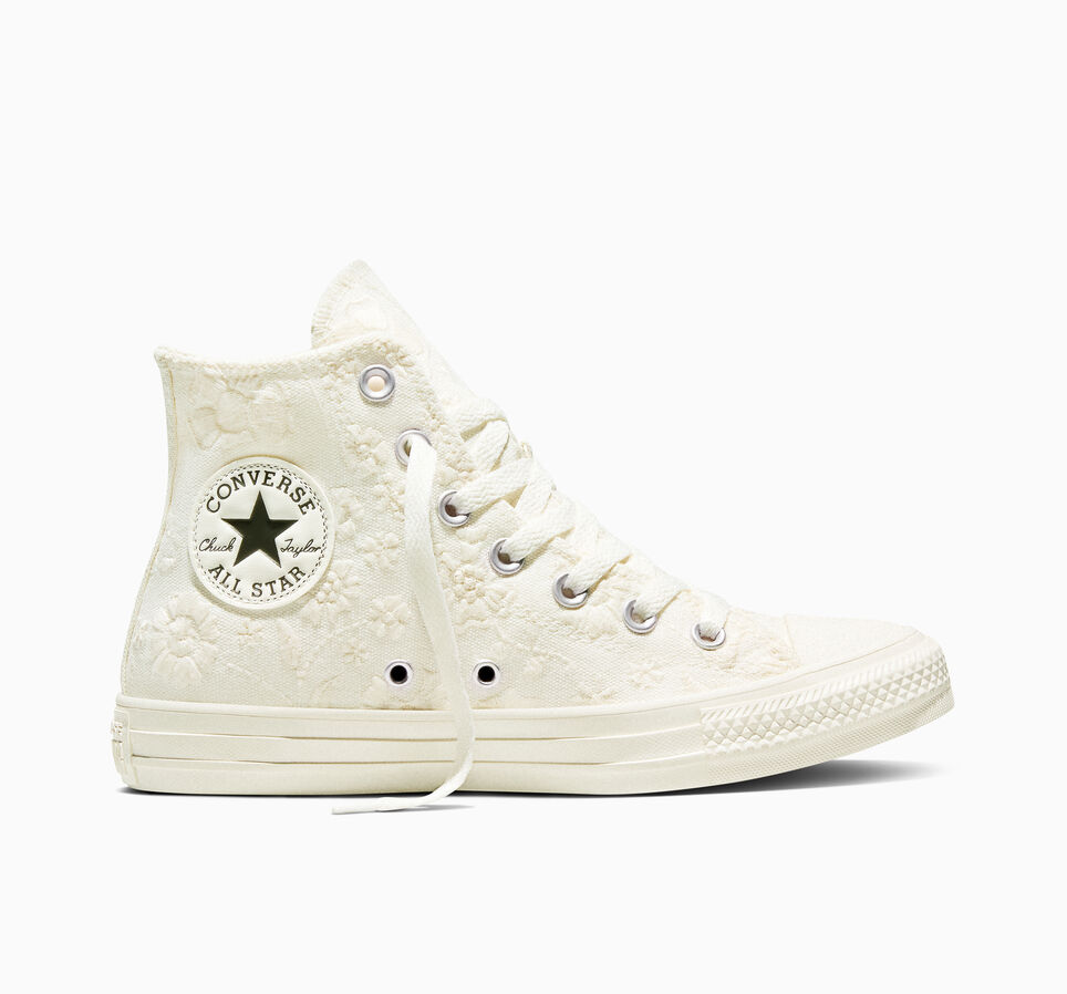 Chuck Taylor All Star Retro Flowers Egret/Black/Egret