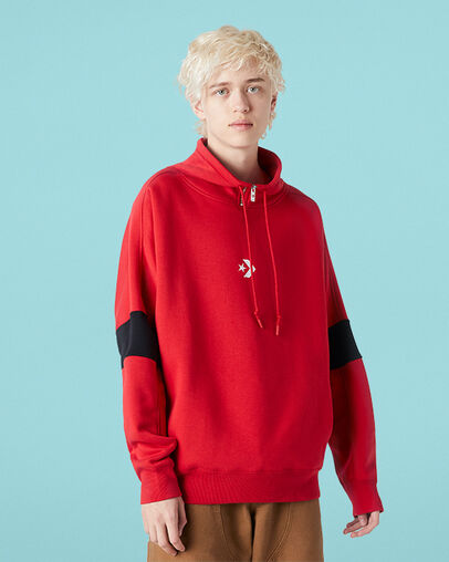 Sudadera Archive Funnel Rojo esmalte, Front View