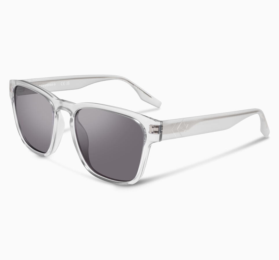 Fluidity Square Sunglasses Crystal Clear
