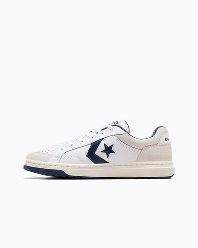 Pro Blaze Classic Leather & Suede Blanco/Azul marino/Gris vaporoso, Inner Side View