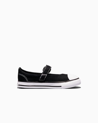 Chuck Taylor All Star Dainty Mary Jane Black/White/Black, Outer Side View
