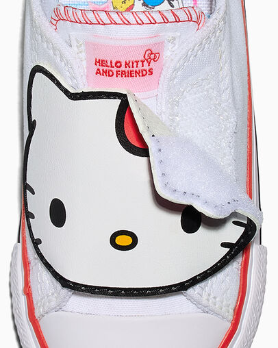 Converse x Hello Kitty And Friends Chuck Taylor All Star One Strap White/White/Red, Detail Angle View