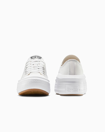 Chuck Taylor All Star Move Platform Barely Grey/White/Black, Heel View