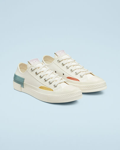 Chuck 70 Color Pop Blanc vintage/&Eacute;cru/Douceur aloe vera, Angled View