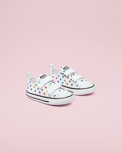 Chuck Taylor All Star Easy-On Archive Foil White/Black/White, Angled View