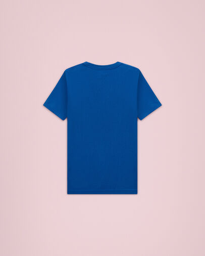 T-shirt Jump Ball Badges Bleu &eacute;lectrique, Back View