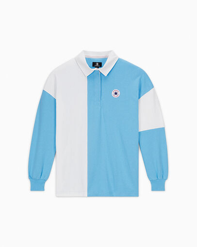 Retro Rugby Shirt Converse Light Blue