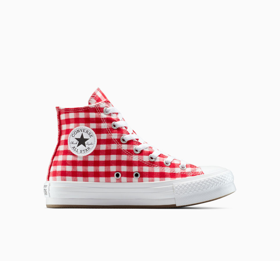 Chuck Taylor All Star EVA Lift Platform Checkered Vintage White/Red/White
