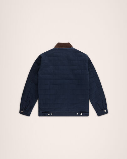 Transitional Padded Layering Jacket Obsidian, Back View