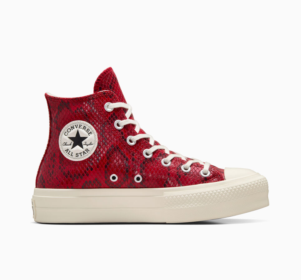 Chuck Taylor All Star Lift Platform Snakeskin Print Pr&oacute;ximos d&iacute;as/Garza/Negro