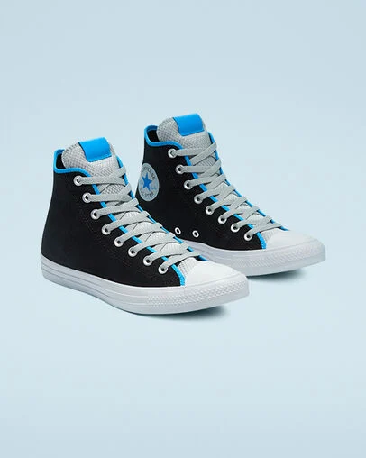 Digital Terrain Chuck Taylor All Star Schwarz/Ash Stone/Digital Blue, Angled View