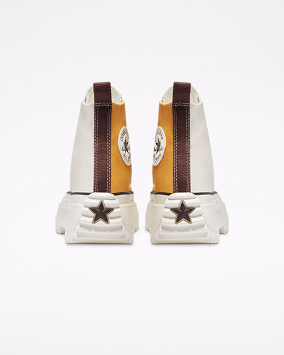 Tri-Panel Run Star Hike Oro girasol/Pergamino, Heel View