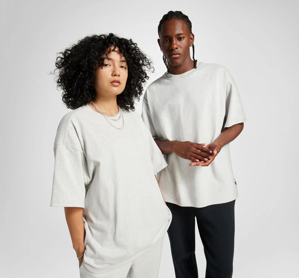 Converse Gold Standard T-Shirt Gris jaspeado claro